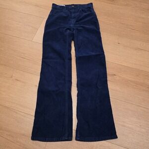GAP Denim Pants Women's Size 26 / 2R Blue Vintage Flare High Rise Corduroy